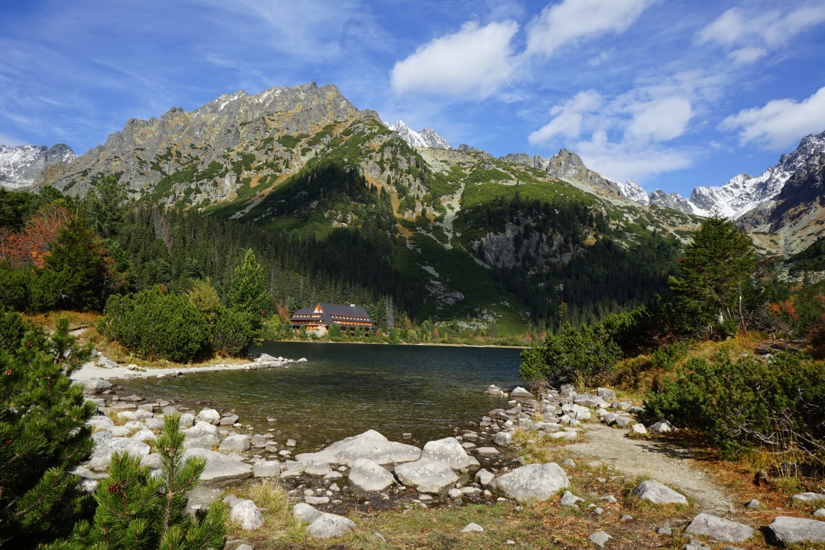Zdjęcia: Popradzki Staw, Wysokie Tatry, Chata Popradské Pleso, SłOWACJA Zdjęcia: Popradzki Staw, Wysokie Tatry, Chata Popradské Pleso, SłOWACJA