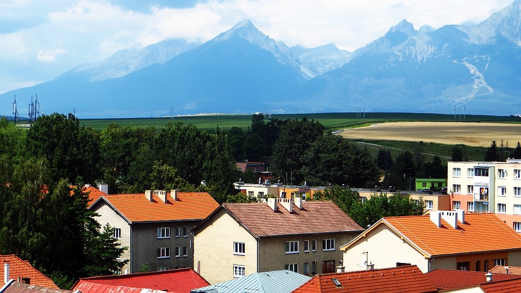 Zdjęcia: Kieżmark, Spisz, panorama Tatr z murów zamku, SłOWACJA Zdjęcia: Kieżmark, Spisz, panorama Tatr z murów zamku, SłOWACJA