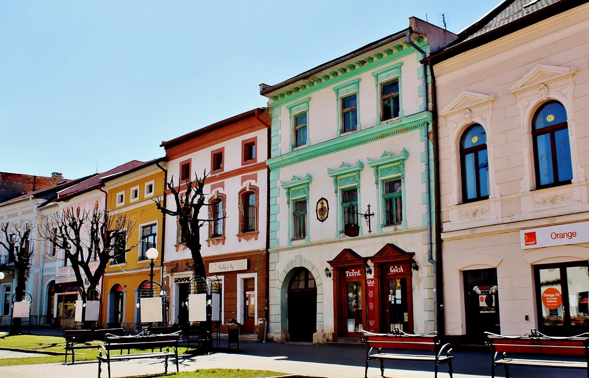 Zdjęcia: Kieżmark, Kraj preszowski, Kamieniczki, SłOWACJA Zdjęcia: Kieżmark, Kraj preszowski, Kamieniczki, SłOWACJA