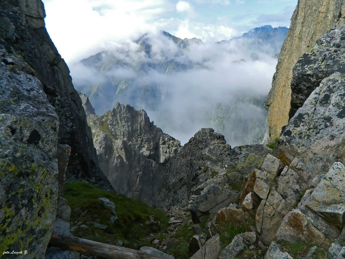 Zdjęcia: Wielka Łomnicka Baszta 2215 m., Wysokie Tatry., Z Wielkiej Łomnickiej Baszty., SłOWACJA Zdjęcia: Wielka Łomnicka Baszta 2215 m., Wysokie Tatry., Z Wielkiej Łomnickiej Baszty., SłOWACJA