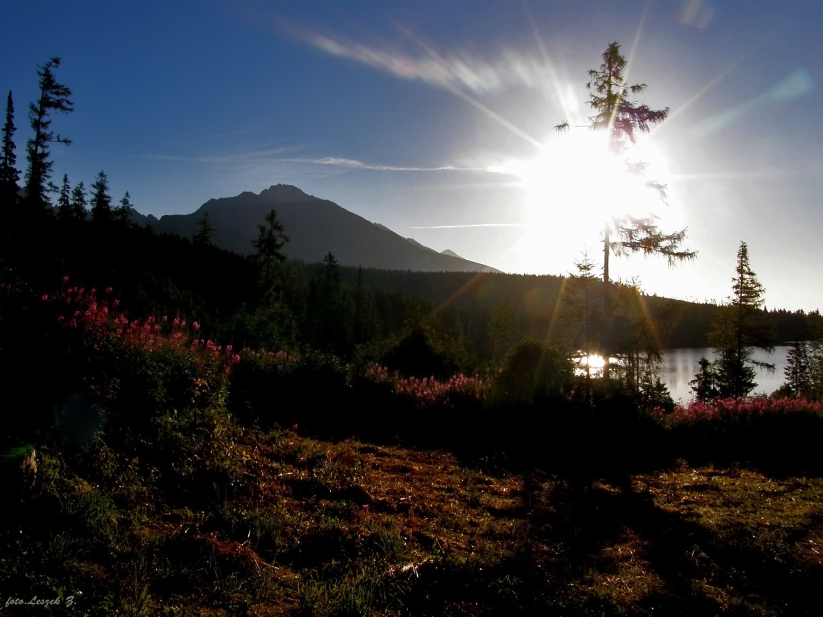 Zdjęcia: Szlak na Skrajne Solisko., Wysokie Tatry., Wschód słońca nad Szczyrbskim Stawem., SłOWACJA Zdjęcia: Szlak na Skrajne Solisko., Wysokie Tatry., Wschód słońca nad Szczyrbskim Stawem., SłOWACJA