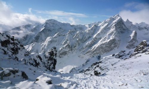 Zdjęcie SłOWACJA / Slowacja /  ok..łomnickie sedlo / zima Tatry