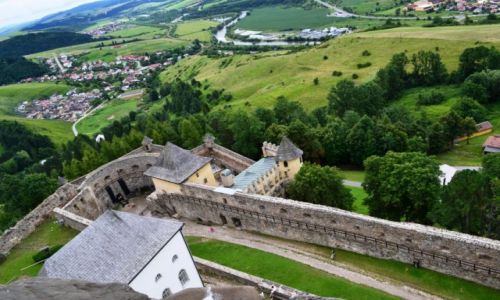Zdjcie SOWACJA / Kraj preszowski / Stara Lubovla / Krajobraz z wiey zamku lubowniaskiego