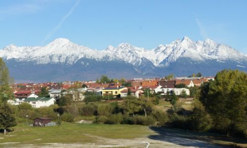 Zdjcie SOWACJA / Okres Poprad / Poprad /  Pasmo omnicy, widok z Popradu