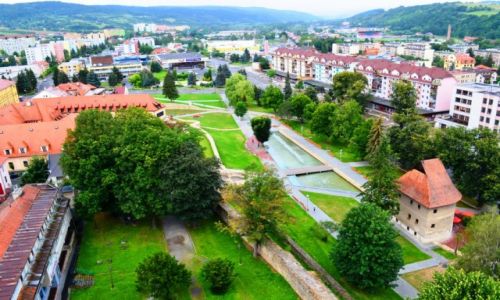 Zdjecie SOWACJA / KRAJ PRESZOWSKI / Bardejw / Bardejw - widok na miasto z wiey Bazyliki