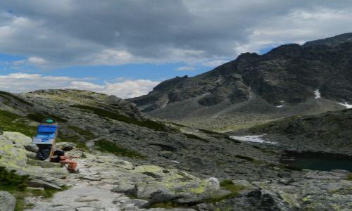 Zdjecie SOWACJA / sowacja / Tatry / Tragarz na szlaku do zbjnickiej Chaty 