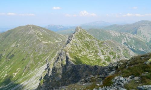 Zdjecie SOWACJA / Tatry  / .. / Widok z Paczliwego Rohacza na Ostry i Woowiec