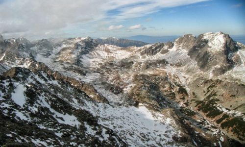 Zdjecie SOWACJA / Tatry wysokie / Rne / Widok ze Sawkowskiego szczytu