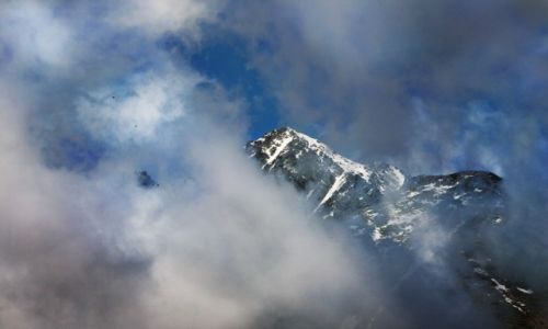 Zdjecie SOWACJA / Tatry / omnicki Szczyt / w chmurach