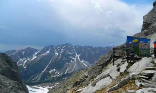 Zdjecie SOWACJA / tatry / w drodze na rysy / Najwyej pooona szaleta w Tatrach