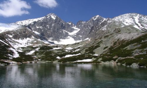 Zdjecie SOWACJA / Poprad / omnicki Staw - Skalnat pleso / Widok na omnic