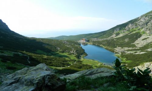 Zdjecie SOWACJA / tatry wysokie / sk / widok na wielicki staw i lski dom