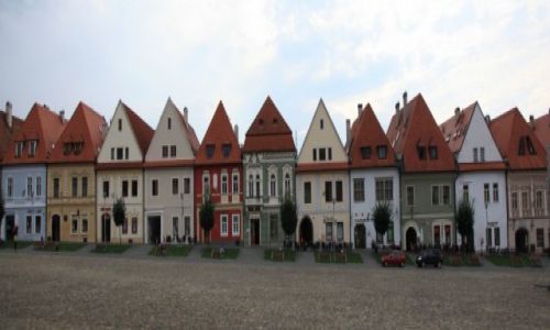 Zdjcie SOWACJA / Szarysz / Bardejov, Rynek / Kamieniczki