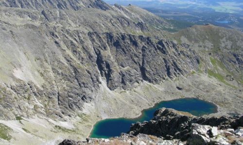Zdjecie SOWACJA / Tatry Wysokie / Krywa / Widok z Krywania w stron Szczyrbskiego Plesa