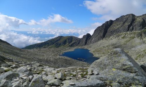 Zdjecie SOWACJA / tatry wysokie / widok na furkotny  staw / w drodze na Bystr awk 2340 npm