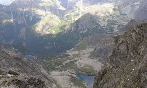 Zdjcie SOWACJA / Tatry Wysokie / Rysy 2503 / Cika Dolina - widok z Rysw