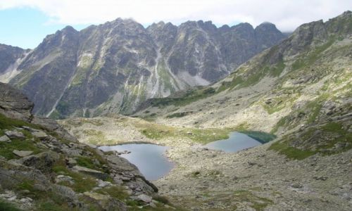 Zdjecie SOWACJA / Tatry Wysokie / powyej Doliny abich Plies / Gra Baszt ze szlaku na Rysy