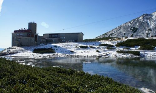 Zdjęcie SłOWACJA /  Poprad  / Łomnicki Staw - Skalnaté pleso / Stacja Skalnaté pleso