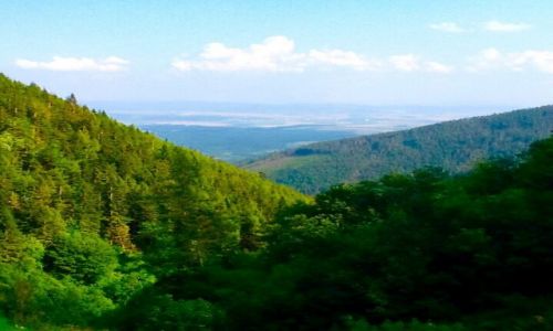 Zdjecie SOWACJA / Tatry Bielskie / W drodze do Zielonego Stawu / Gdzie w oddali Poprad