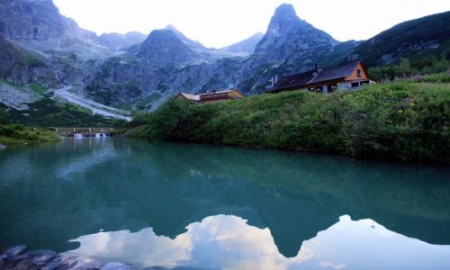 Zdjecie SOWACJA / Tatry Bielskie / Zielony Staw Kiemarski / Schronisko nad Zielonym Stawem