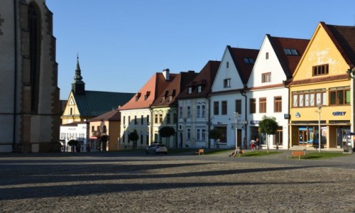 Zdjcie SOWACJA / Szarysz / Bardejw / Kamieniczki na rynku