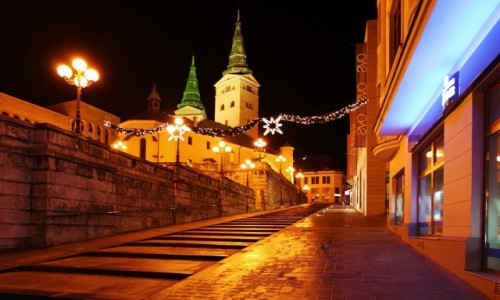 Zdjcie SOWACJA / Horne Povaie / ilina / Nocny spacer