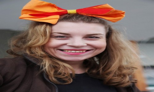 Zdjecie SOWACJA / Liptov / Brnice  / Dziewczyna z kokard
