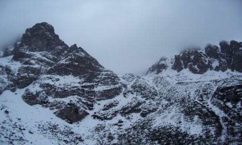 Zdjecie SOWACJA / Dolina Kiemarska  / Dolina Zeleneho Plesa (okolica Schroniska nad Zielonym Stawem)  / Tatry zim