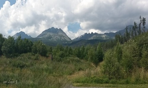 Zdjecie SOWACJA / Stary Smokowiec. / Droga Szczyrbski Staw - Stary Smokowiec. / Tu rzdzi Gerlach (centralnie).Panorama.
