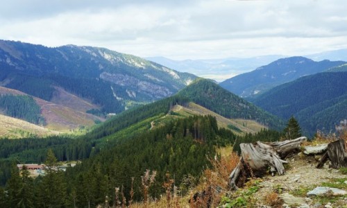 Zdjcie SOWACJA / Tatry Niskie / Priehyba / Widok na Liptowski Mikulasz