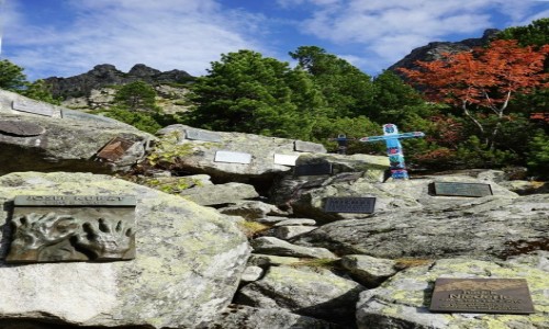 Zdjcie SOWACJA / Wysokie Tatry / Popradsk pleso / Symboliczny cmentarz ofiar gr pod Osterw