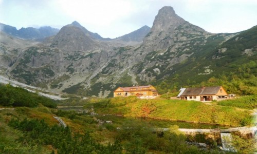 Zdjecie SOWACJA / Zielony Staw Kiemarski. / Zielony Staw Kiemarski. / Schronisko nad Zielonym Stawem kiemarskim..