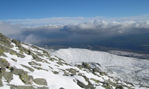 Zdjecie SOWACJA / Tatry Wysokie / May Krywa / Widok w stron Szczyrbskiego Plesa