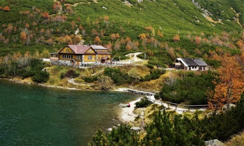 Zdjcie SOWACJA / Wysokie Tatry / Zielony Staw Kiemarski / W jesiennej scenerii