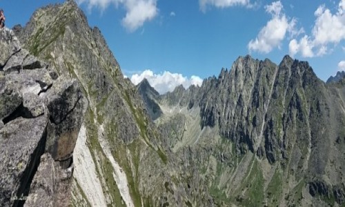 Zdjcie SOWACJA / Wysokie Tatry. / Skrajne Solisko 2093 m. / Panorama se Skrajnego Soliska.