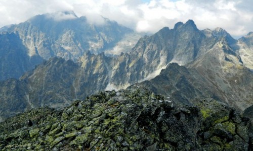 Zdjecie SOWACJA / Wysokie Tatry. / Sawkowski Szczyt 2452 m. / Widok ze Sawkowskiego Szczytu.