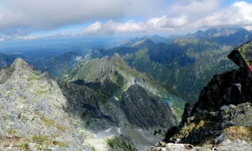 Zdjcie SOWACJA / Wysokie Tatry. / Rysy. / Panorama z Rysw Sowackich 2503 m. 