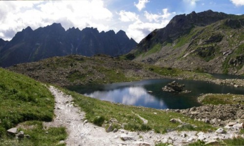 Zdjcie SOWACJA / Rysy 2503 m. / abie Stawy Miguszowieckie. / Gra Baszt znad abich Staww Miguszowieckich.
