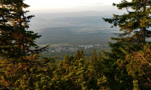 Zdjcie SOWACJA / Wysokie Tatry. / Kazalnica Maksymiliana. / Widok na Sowackie wsie.