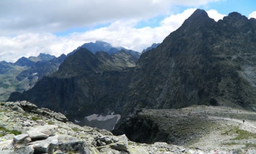 Zdjcie SOWACJA / Rysy 2503 m. / Szlak na Rysy. / Na Przeczy Waga 2337 m.