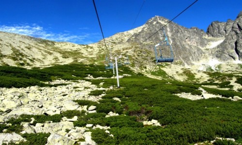 Zdjcie SOWACJA / Wysokie Tatry. / Skalna Chata. / Z wycigu krzesekowego na omnick Przecz.