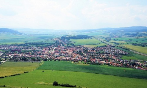 Zdjęcie SłOWACJA / Spisz / Zamek Spiski / Widok na Spiskie Podgrodzie