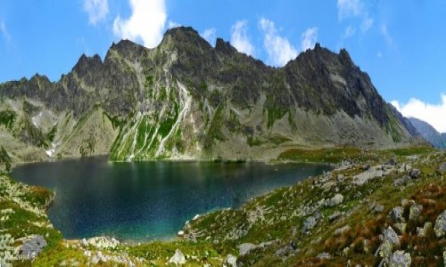 Zdjecie SOWACJA / Dolina Hiczowa. / Grna cz Doliny Miguszowieckiej. / Szczyty nad Hiczowym Stawem.
