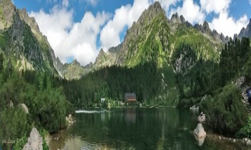 Zdjcie SOWACJA / Osterwa. / Popradzki Staw. / Panorama z nad Popradzkiego Stawu..