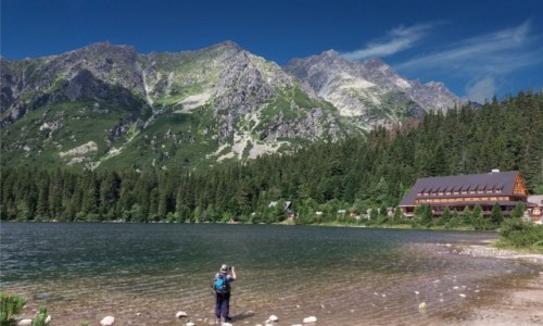 Zdjcie SOWACJA / Wysokie Tatry. / Popradzki Staw. / Utrwalanie wspomnie - Popradzki Staw.