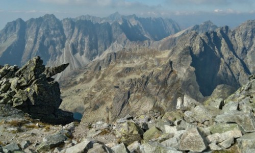 Zdjecie SOWACJA / tatry / na szlaku... / pikno z Rys...