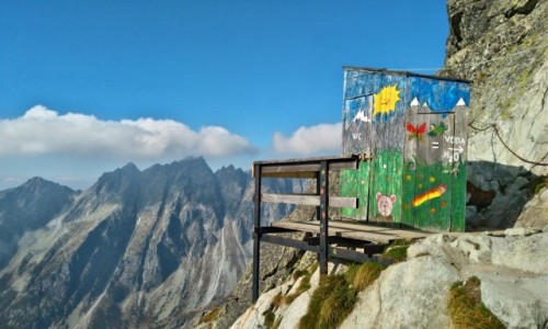 Zdjecie SOWACJA / tatry / na szlaku... / najwyej pooona toaleta w Tatrach