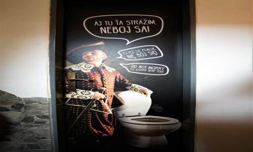 Zdjcie SOWACJA / Spisz / Zamek Stara Lubownia / Na drzwiach