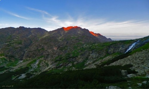 Zdjcie SOWACJA / Wysokie Tatry. / Dolina Wielicka. / Gerlach w pierwszych promieniach soca.