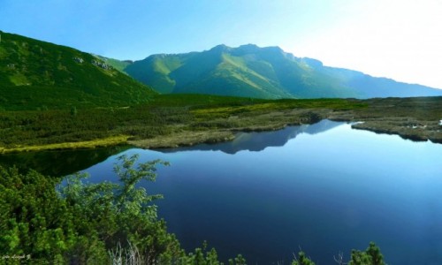 Zdjecie SOWACJA / Wysokie Tatry. / Wielki Biay Staw. / Tatry Bielskie znad Strgacznika.